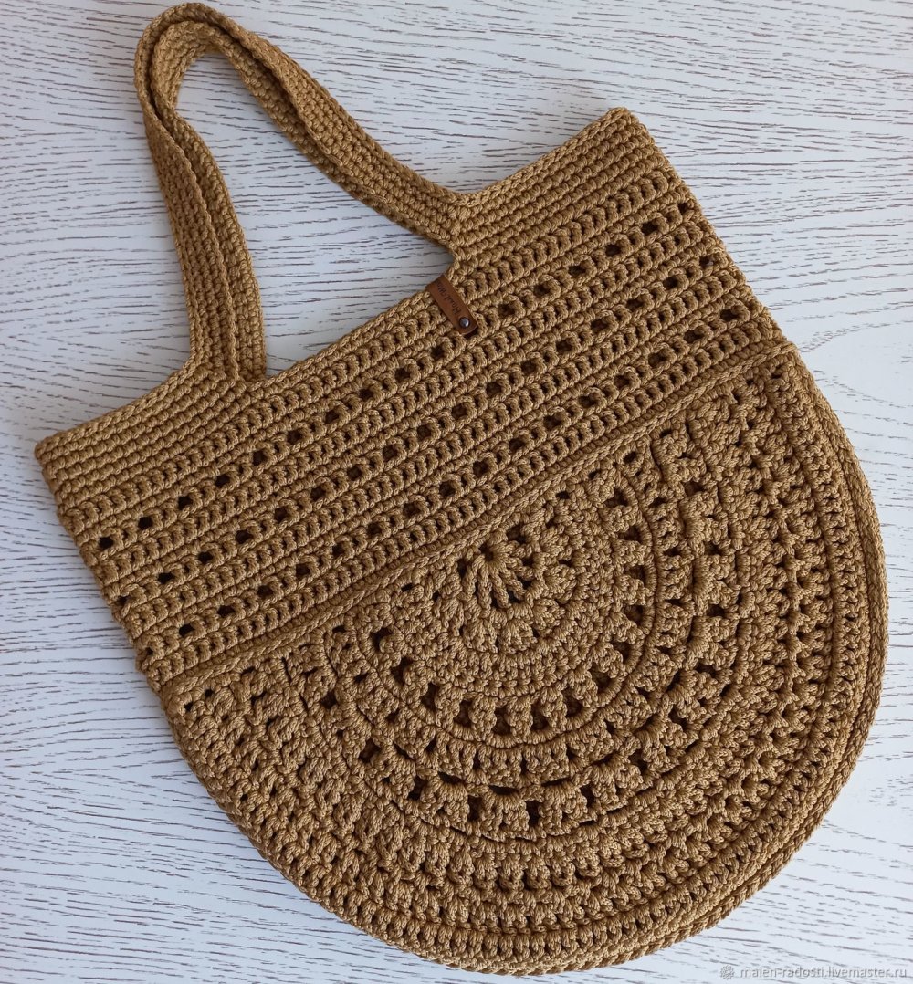 Сумка из полиэфирного шнура крючком