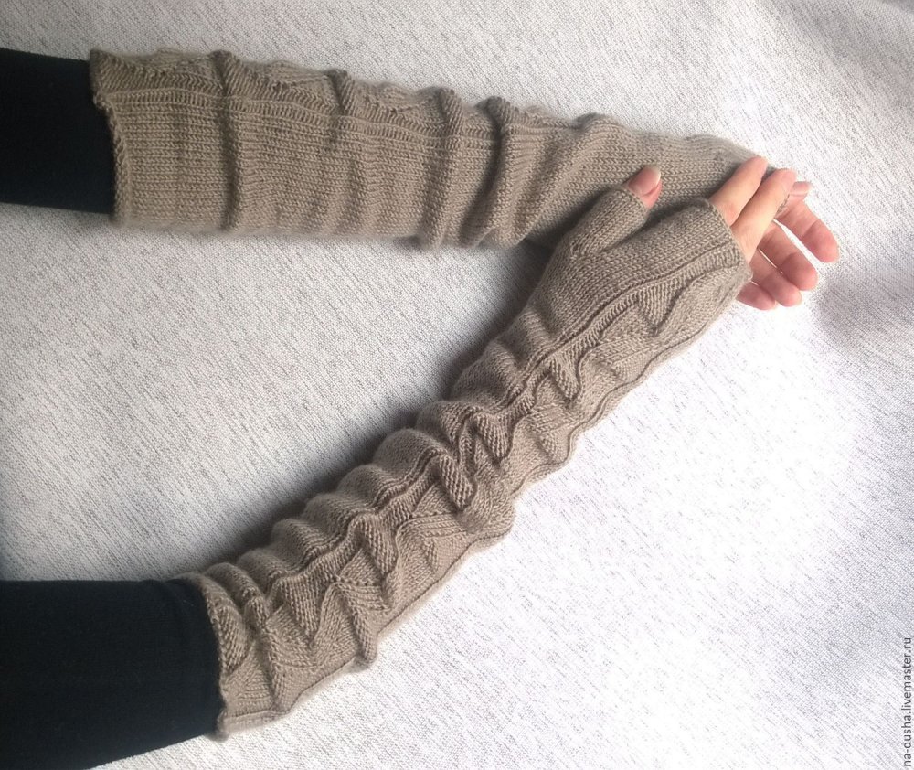 Митенки длинные