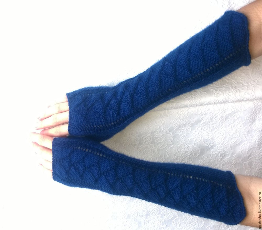 Вязаные рукава для куртки