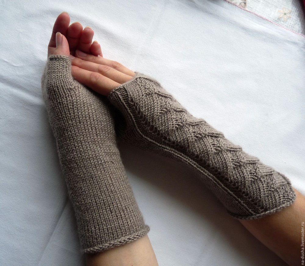Митенки длинные