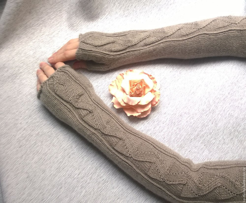 Вязаные съемные рукава