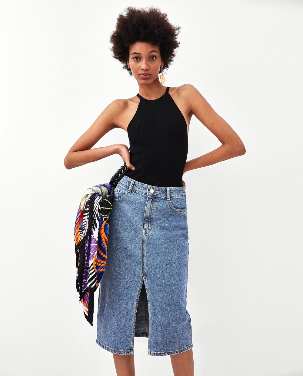 Джинсовая юбка бершка