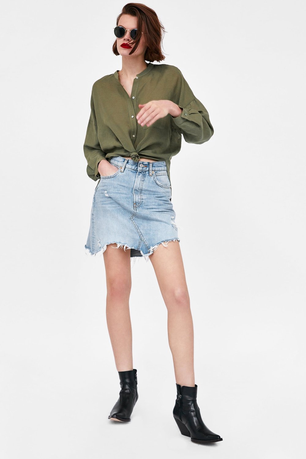 Юбка Zara джинсовая 8197/297/443