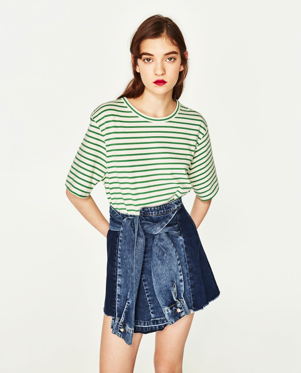 Юбка на пуговицах Stradivarius