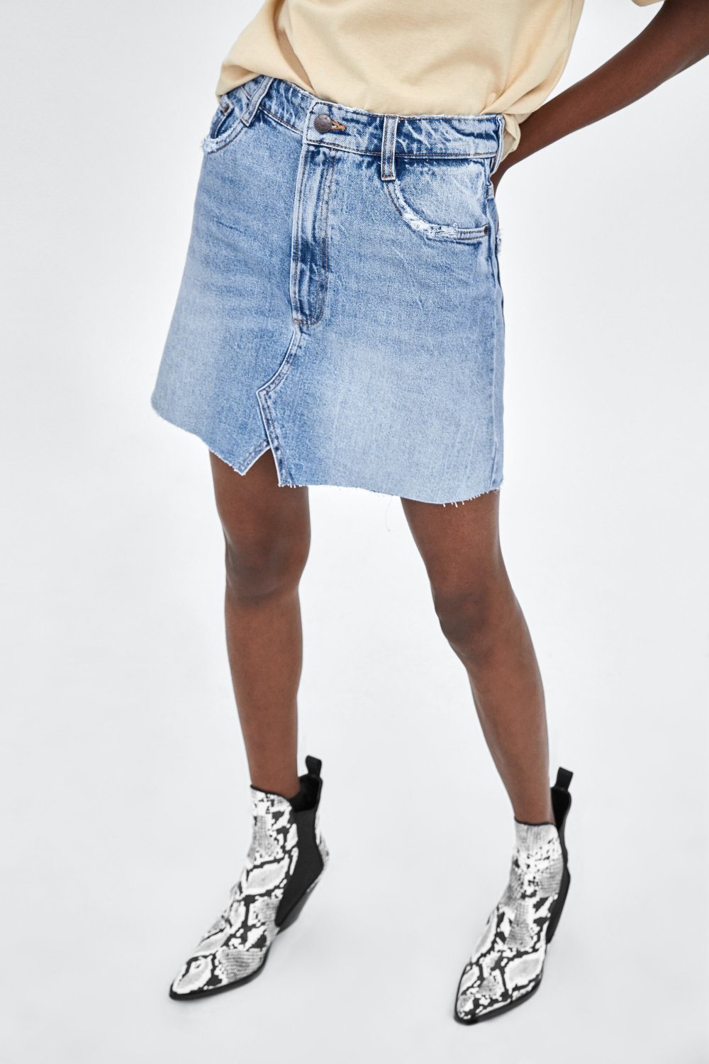 Zara Trafaluc юбка джинсовая