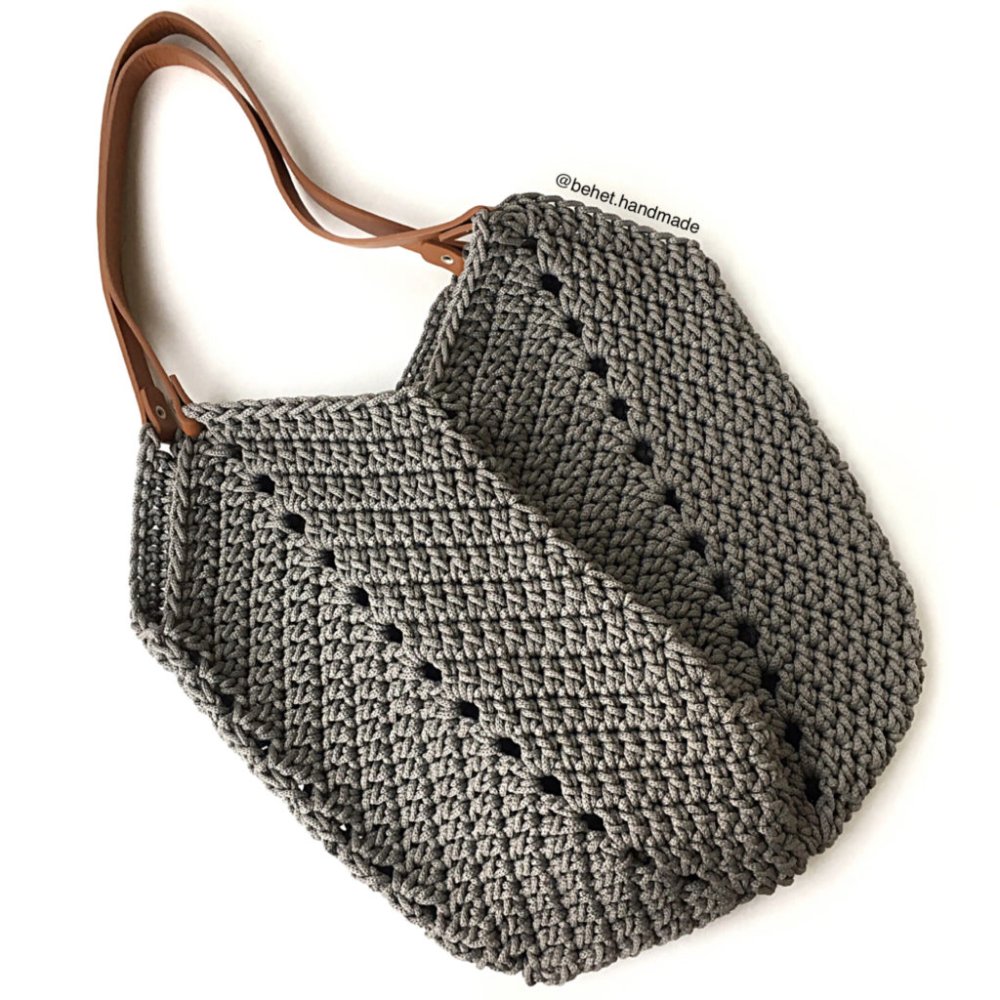 Вязаные сумки из шнура