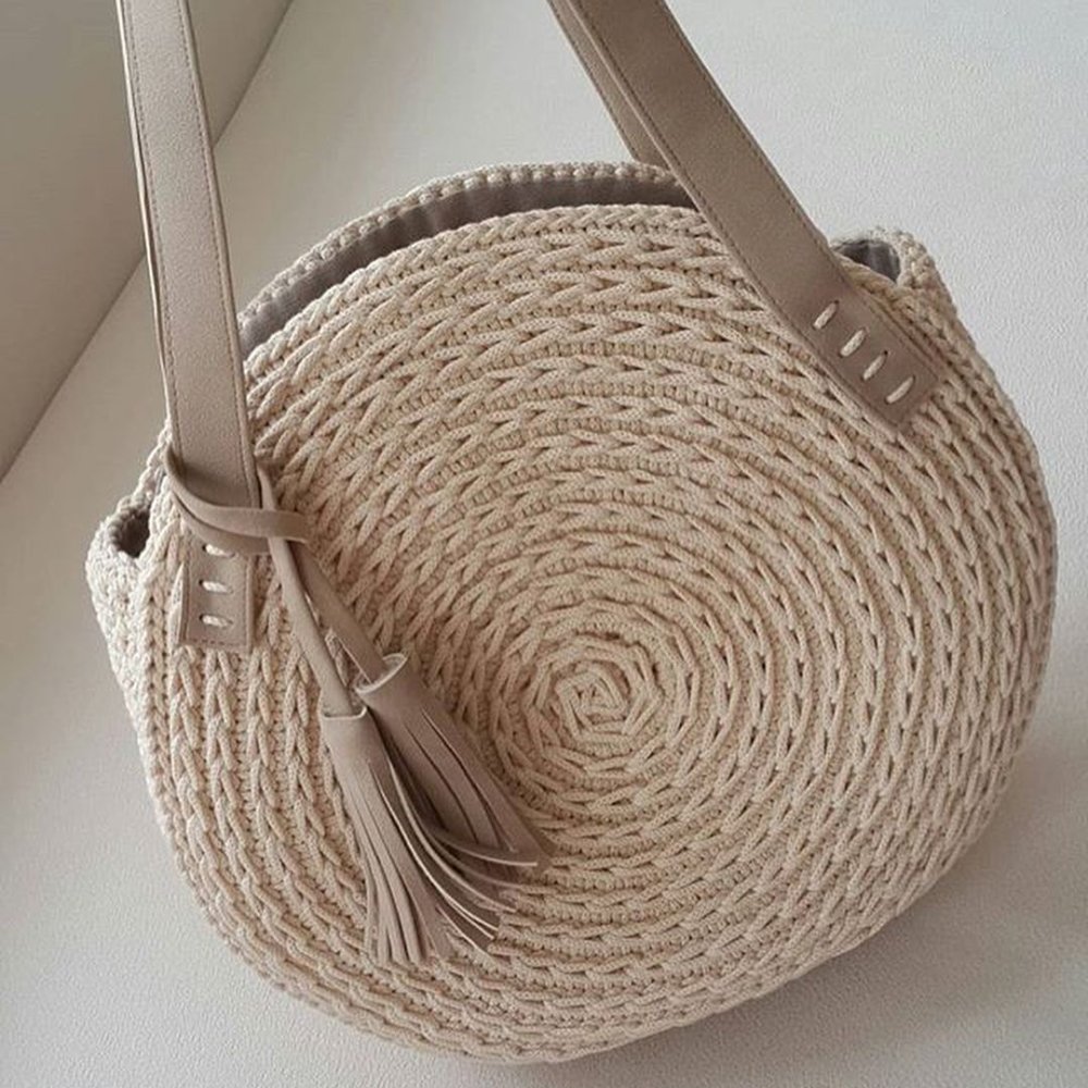 Вязаные сумки из шнура