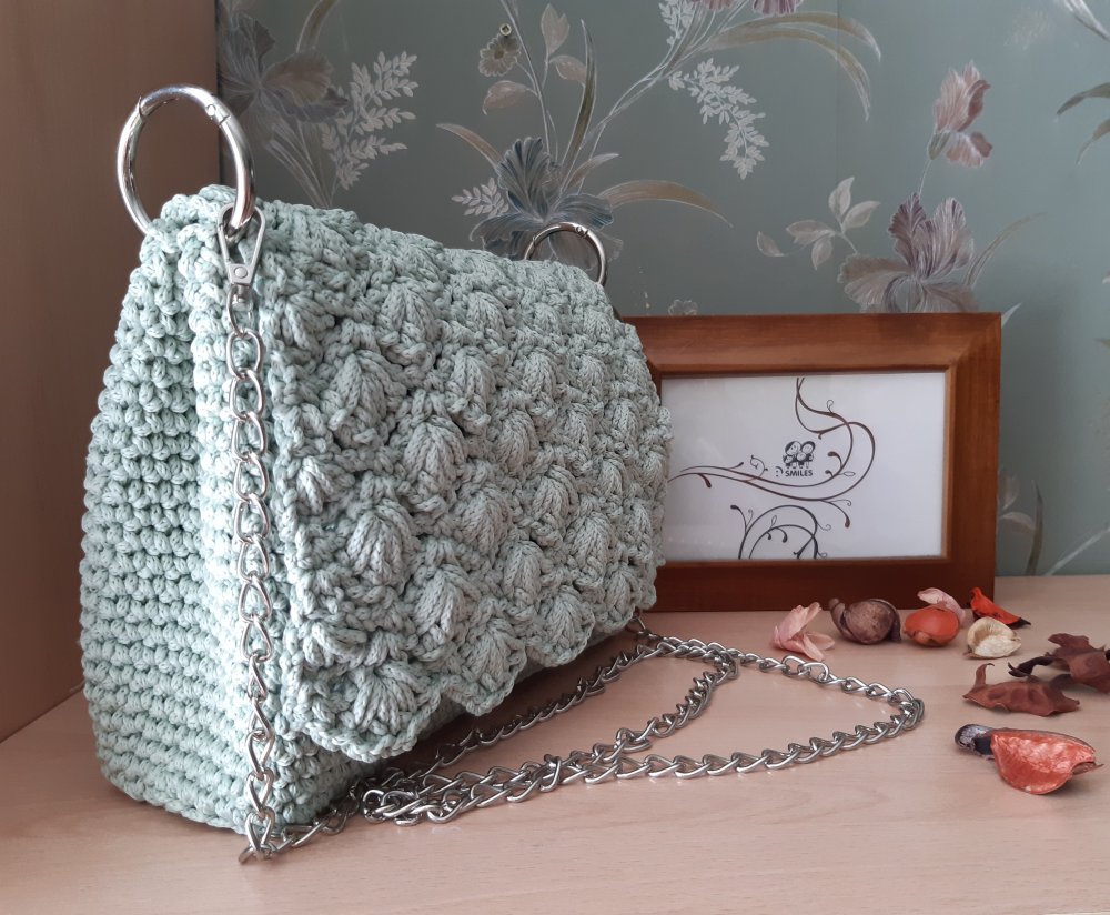 Сумка из шнура крючком мастер класс