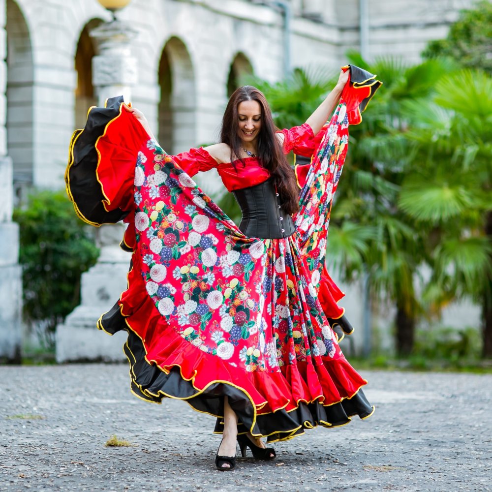 Костюм цыганки из платков