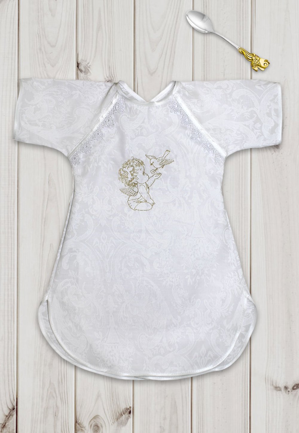 Платье-распашонка для крещения ш010*