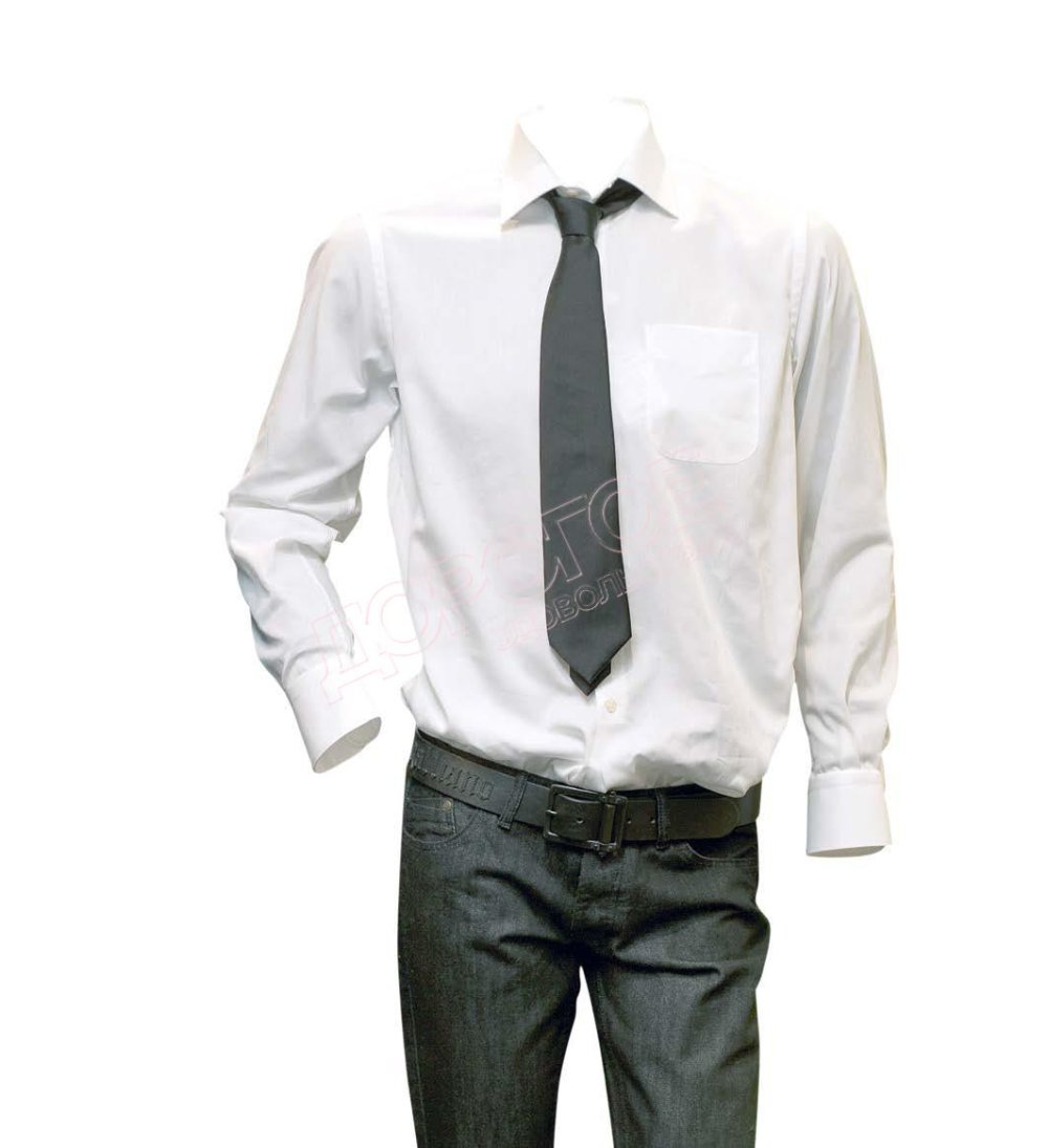 Расстегнутая рубашка с галстуком