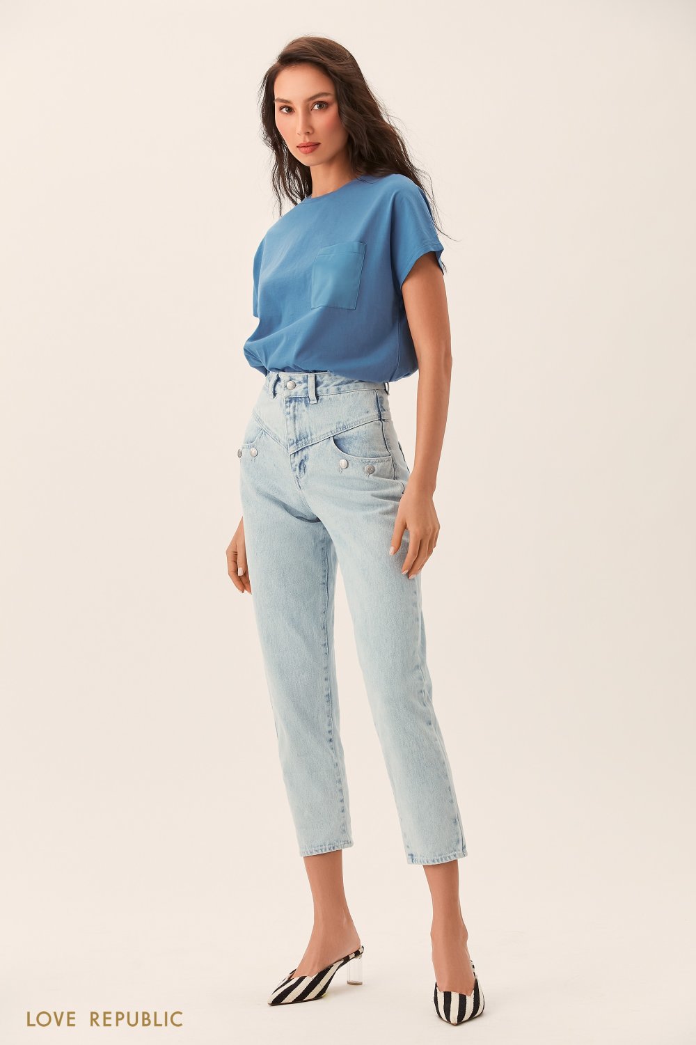 Брюки джинсовые женские con-402 Elegant Conte