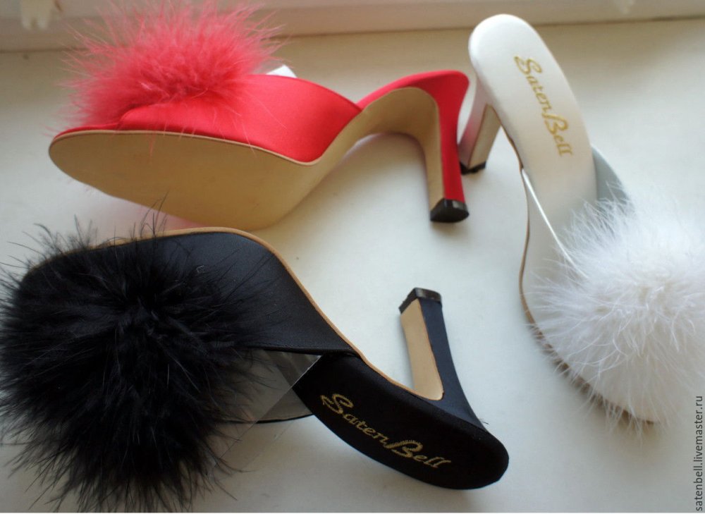 Saten Bell тапочки с пушком
