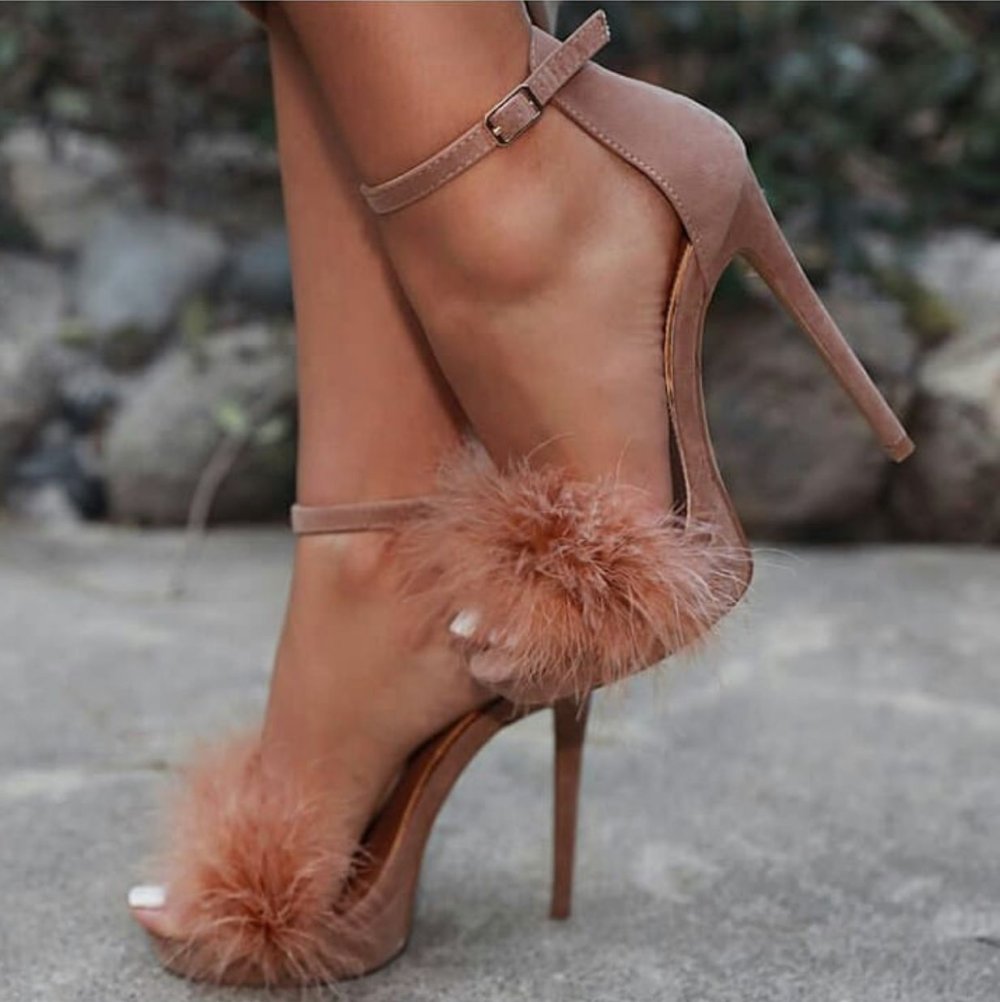 Леопардовые туфли с мехом