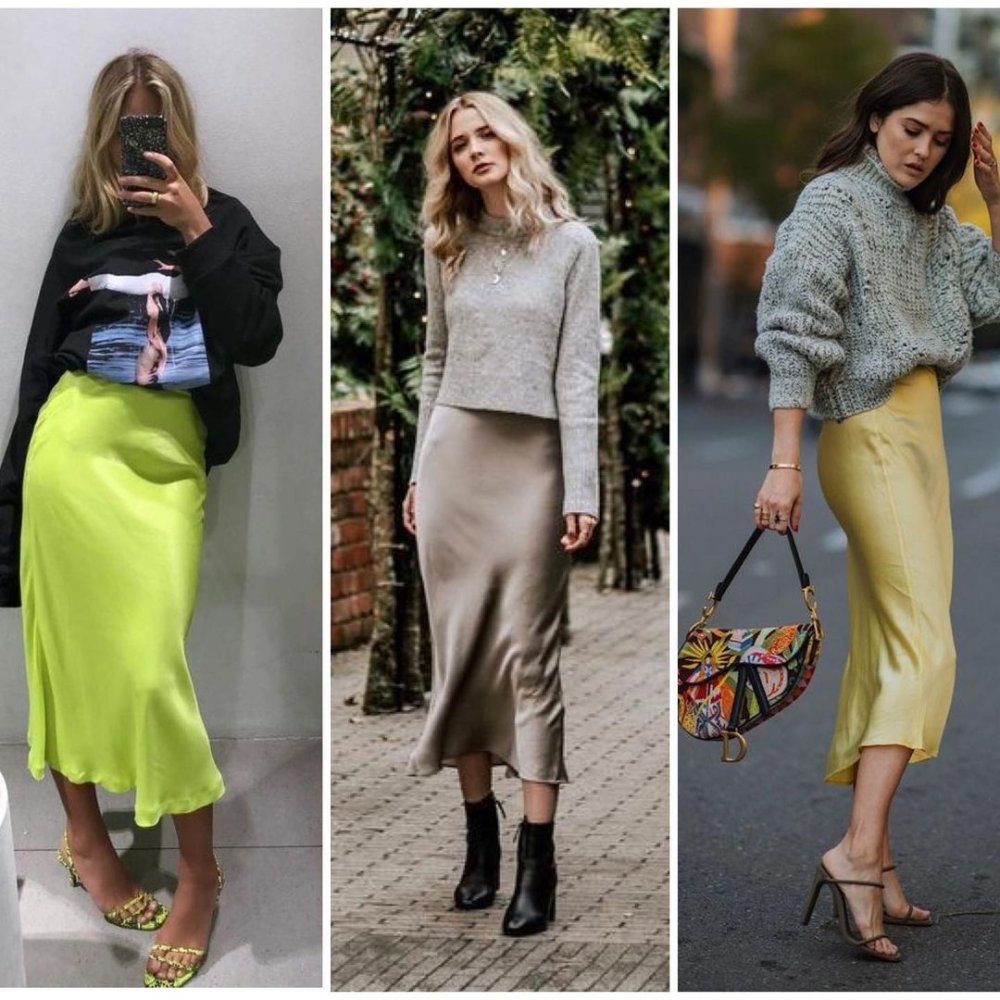 С чем носить юбку в бельевом стиле летом