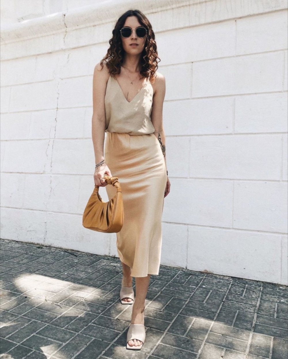 Юбка в бельевом стиле Street Style