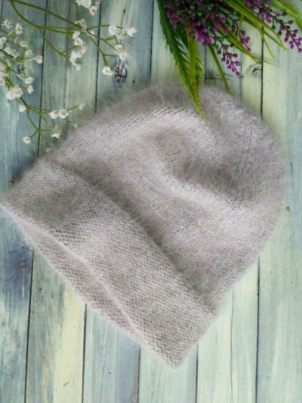 Шапка бини из пуха норки