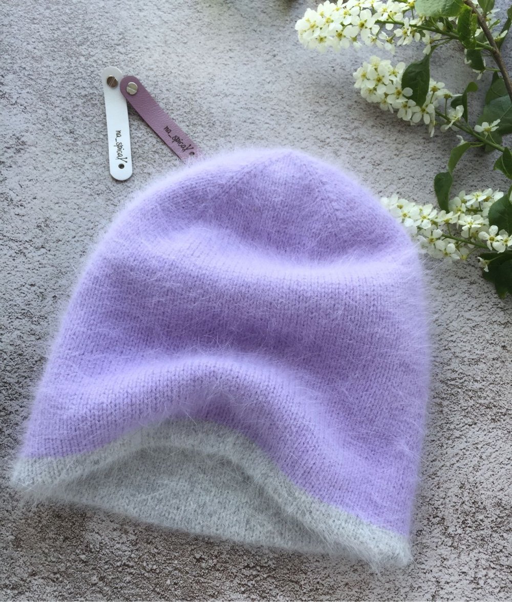 Шапка бини из пуха норки