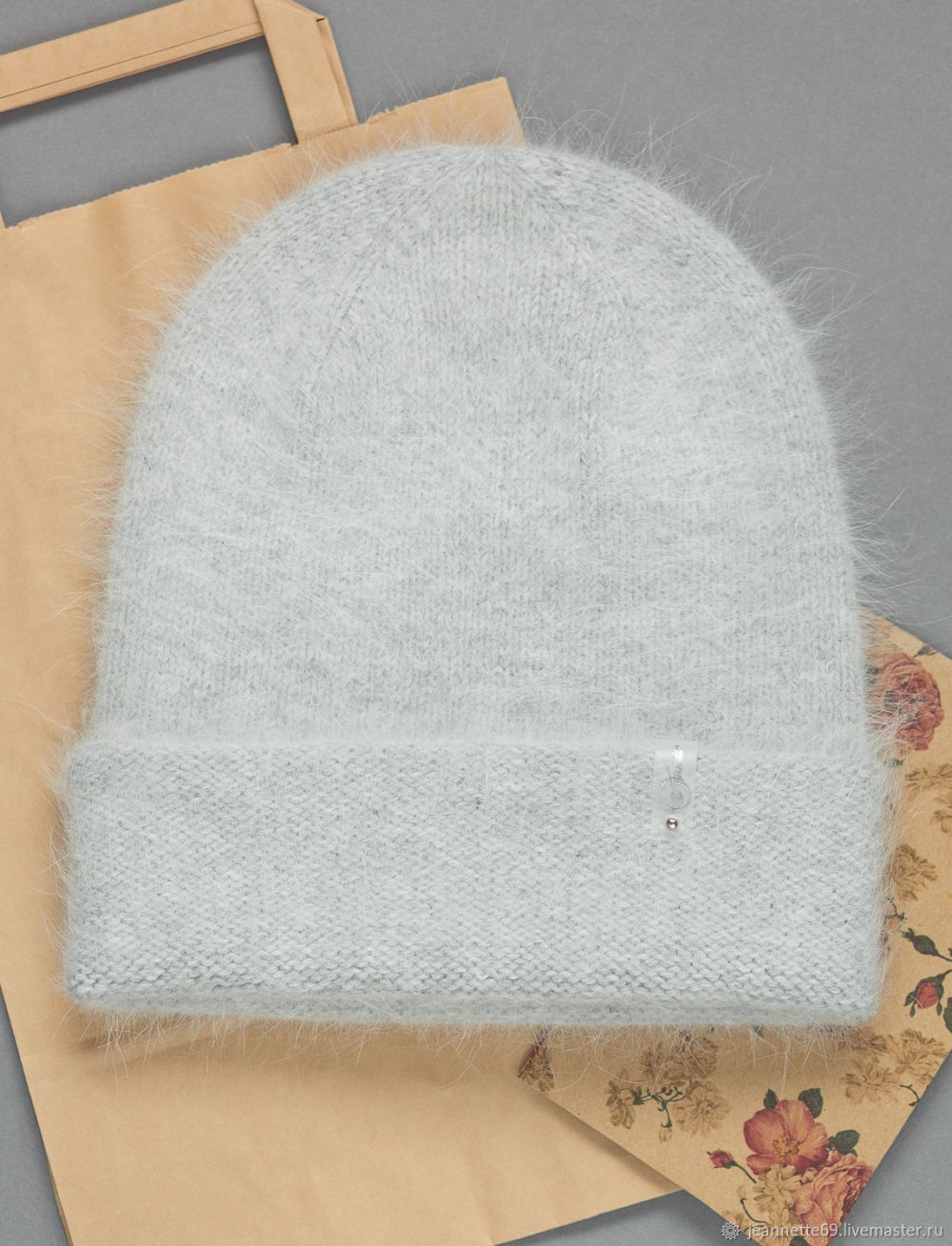 Шапка бини из пуха норки