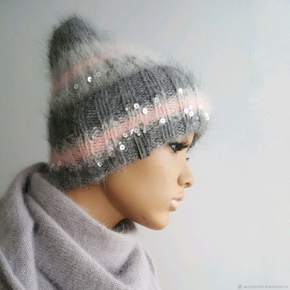 Шапка из пуха норки