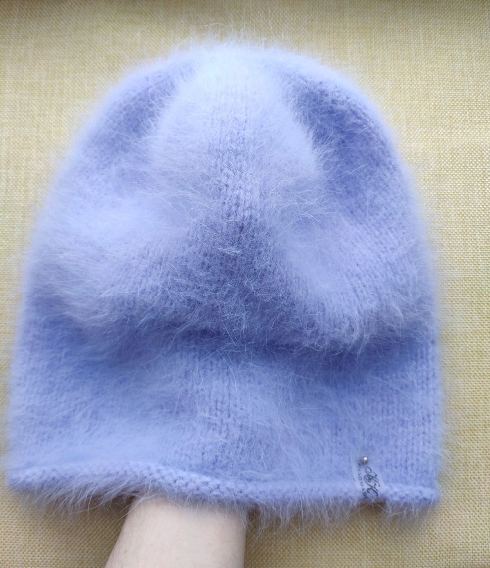 Шапка пух норки изумруд м51