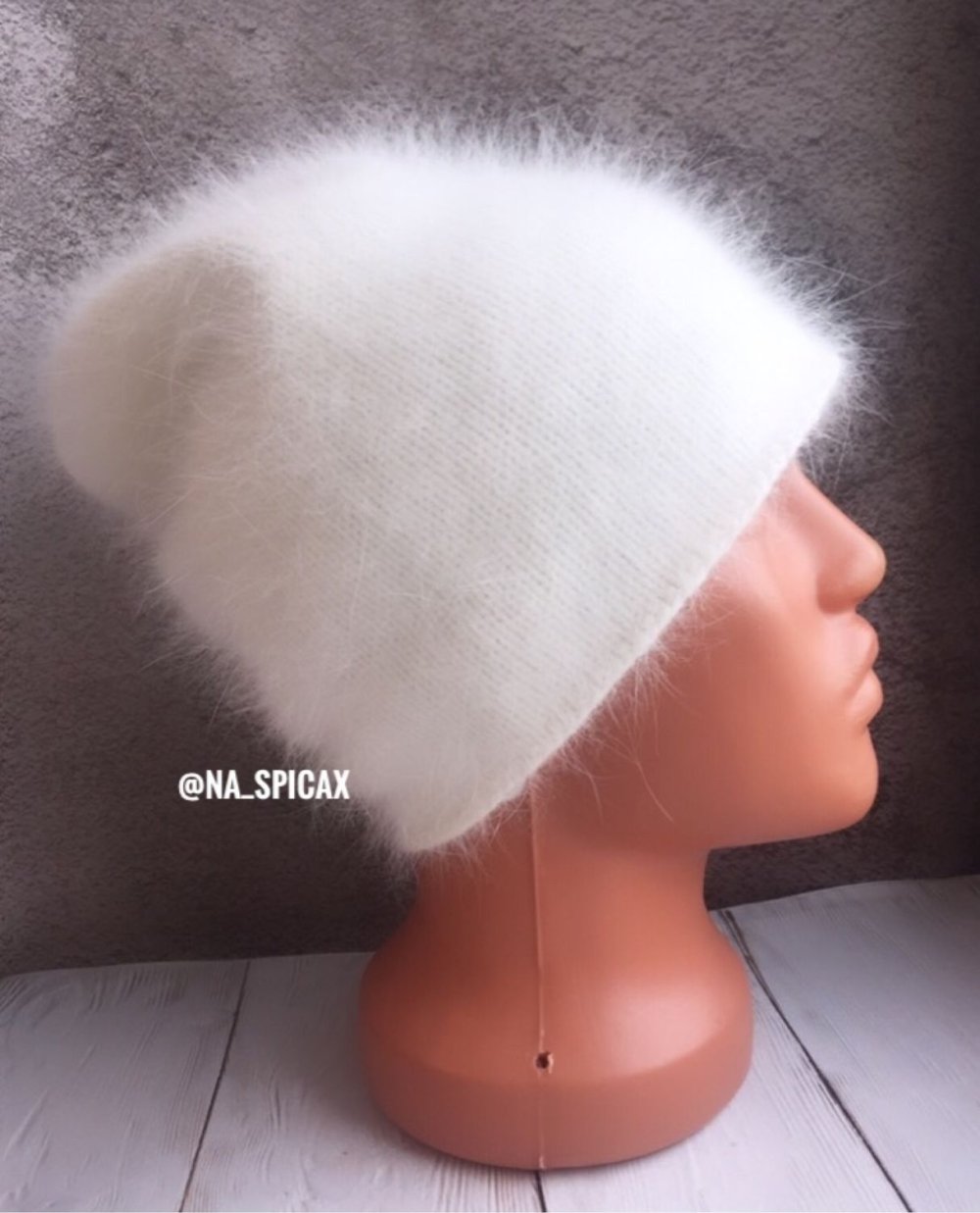 Шапочка бини, пух норки