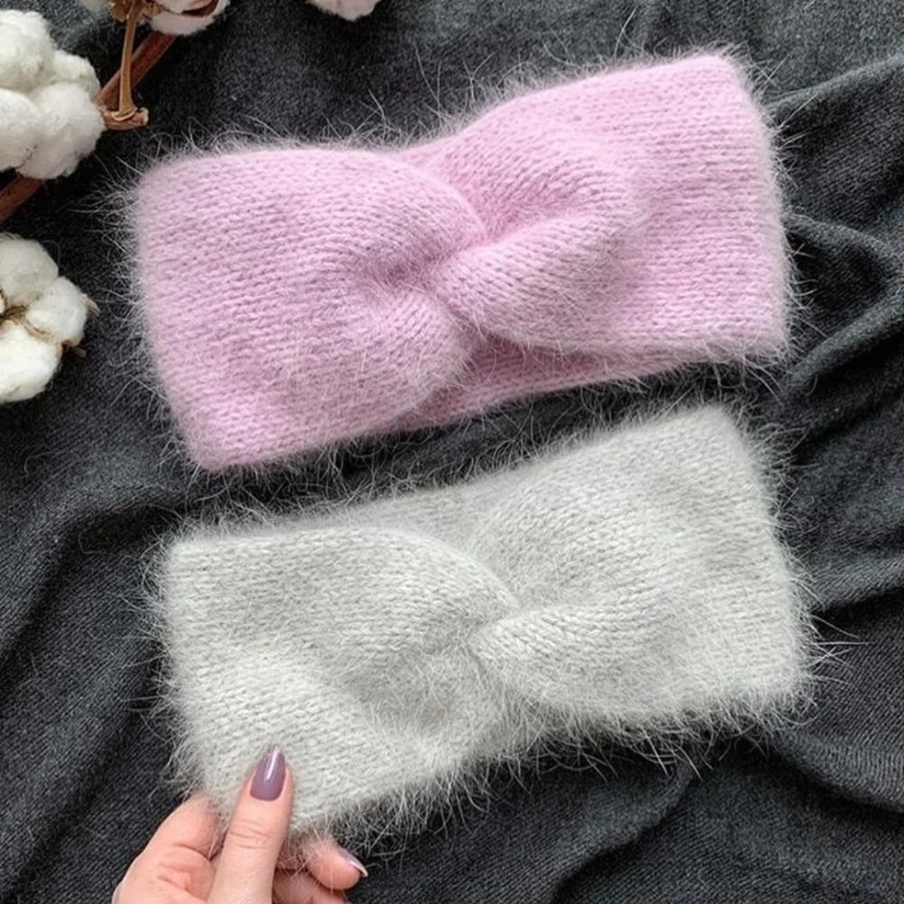 Повязка на голову пух норки