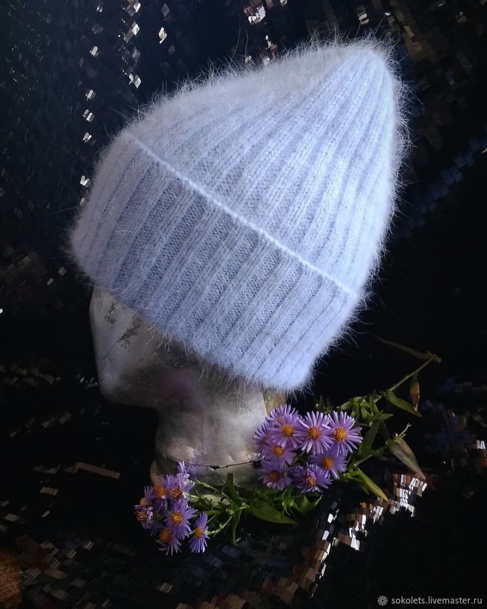 Шапка Тыковка из пуха норки