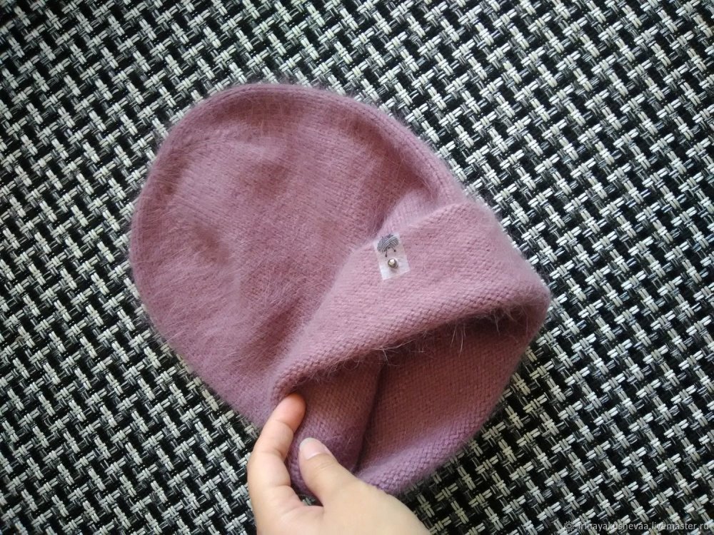 Шапка бини из пуха норки мастер класс