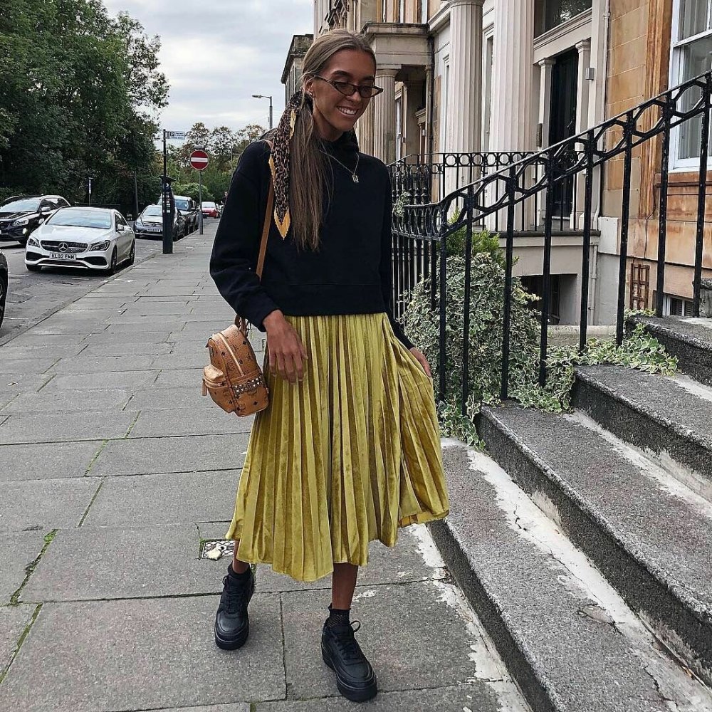 Юбка плиссе 2020 плюссайз