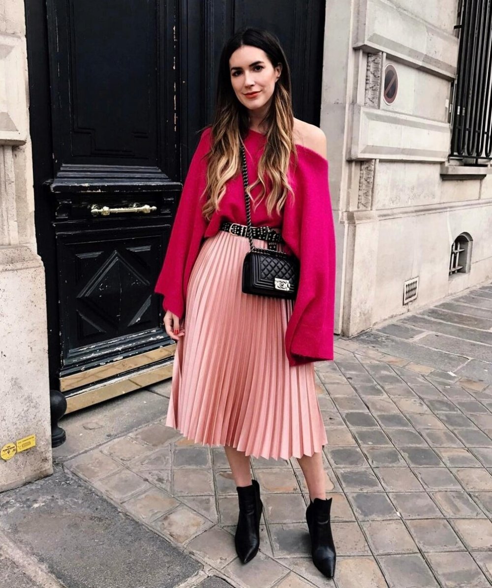 Плиссированная юбка плюс сайз