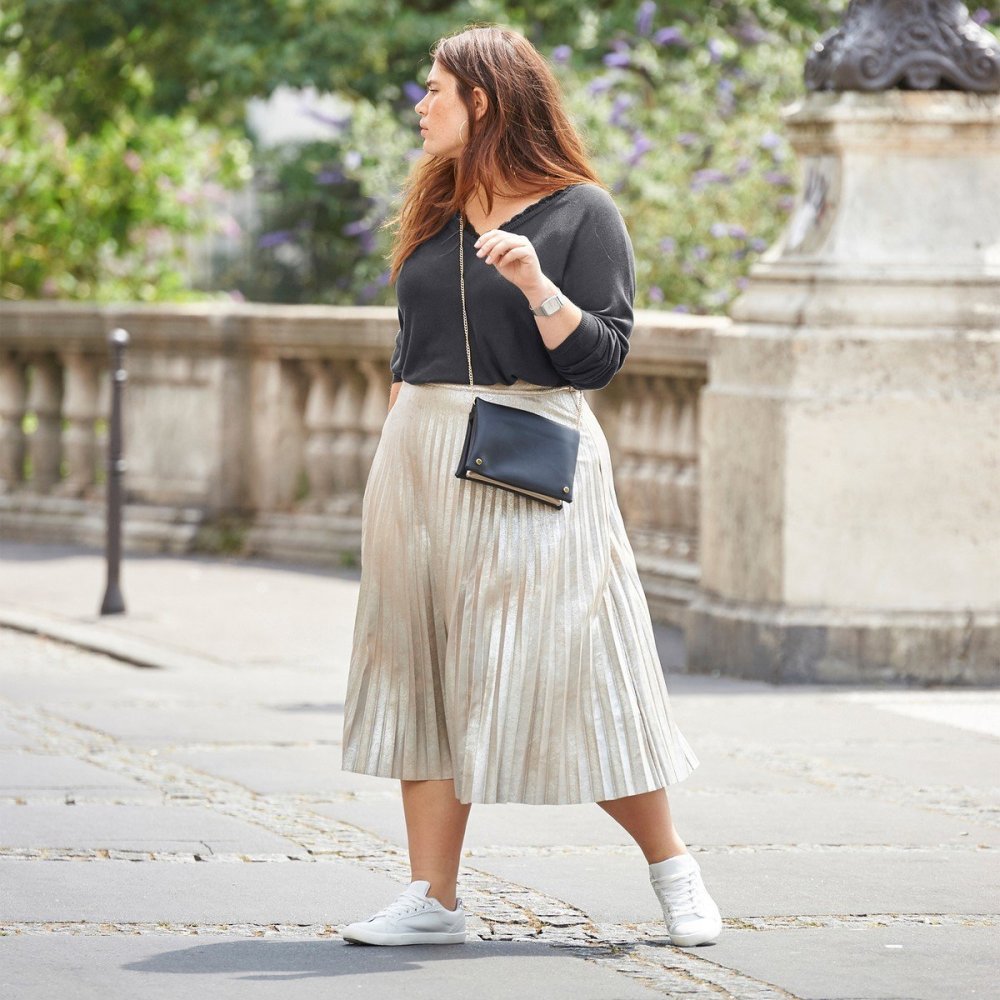 Юбка плиссе Зара Весна 2018