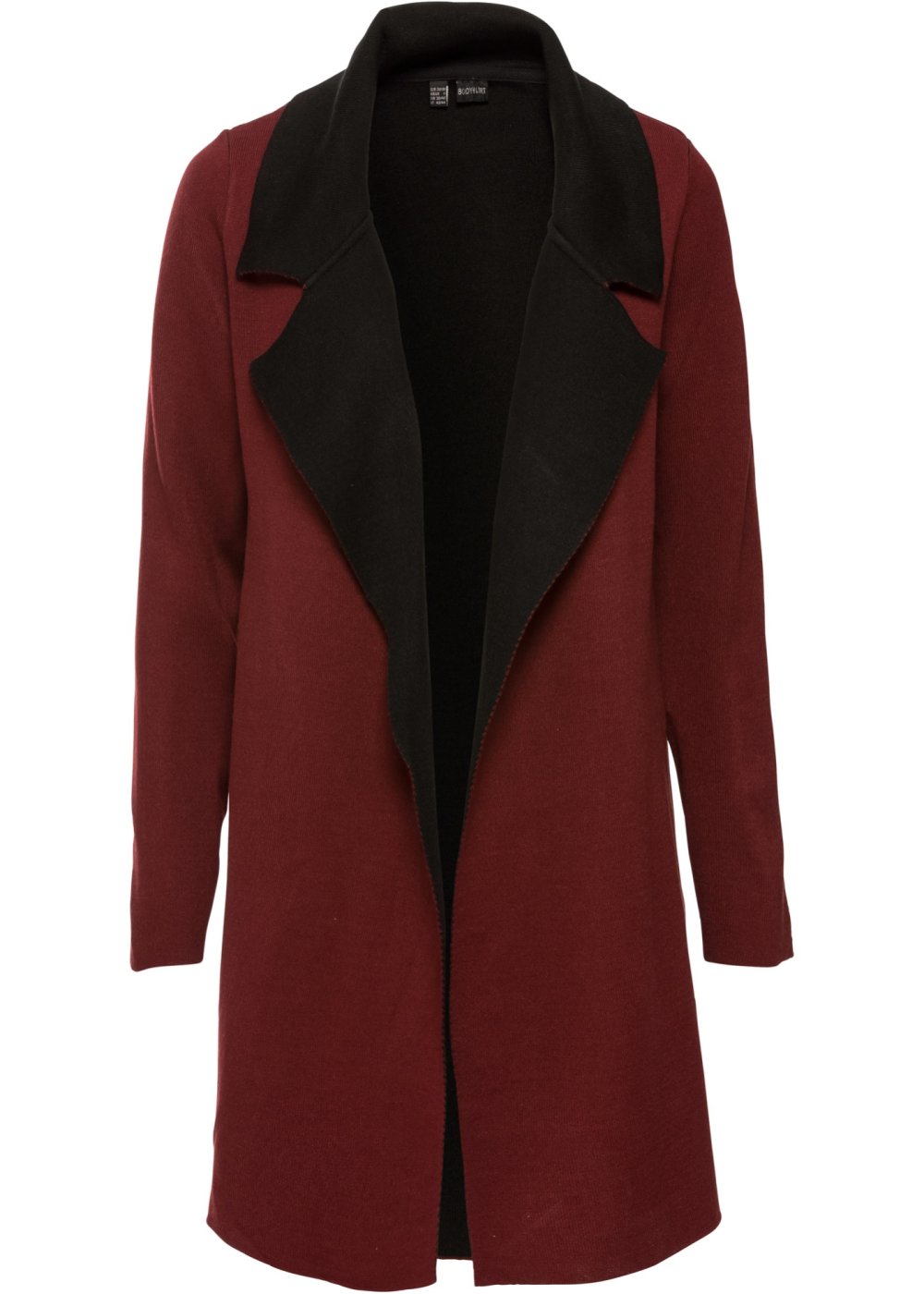 Пальто с красной подкладкой