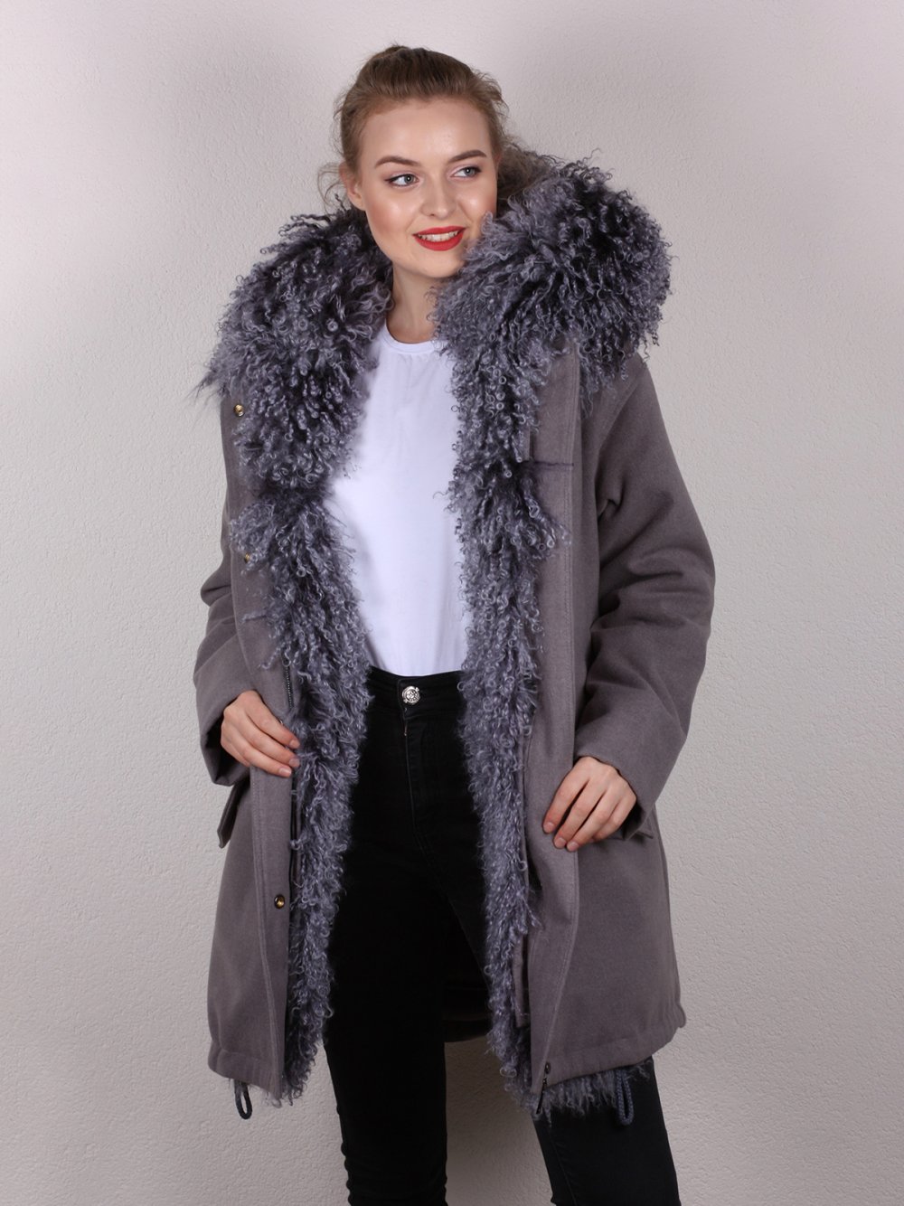 Парка Acasta с мехом ламы