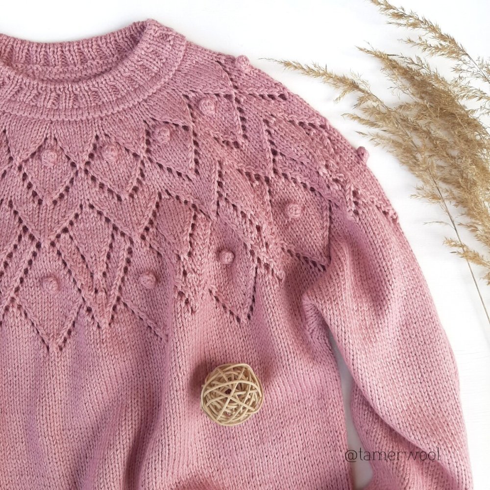 Джемпер с круглой кокеткой