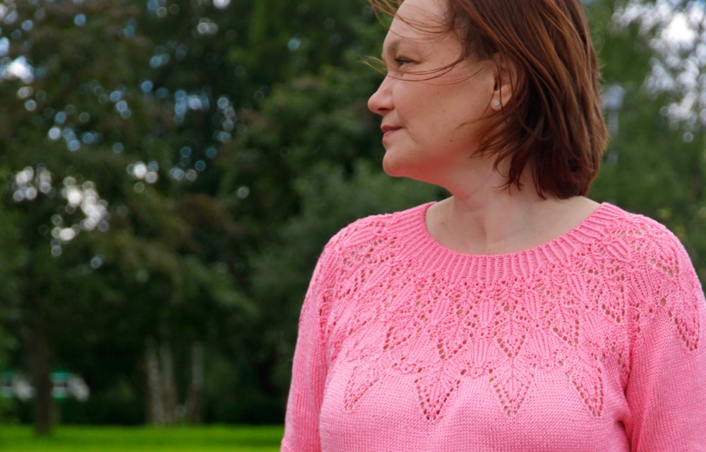 Круглая ажурная кокетка