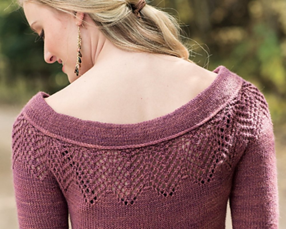 Джемпер с круглой кокеткой