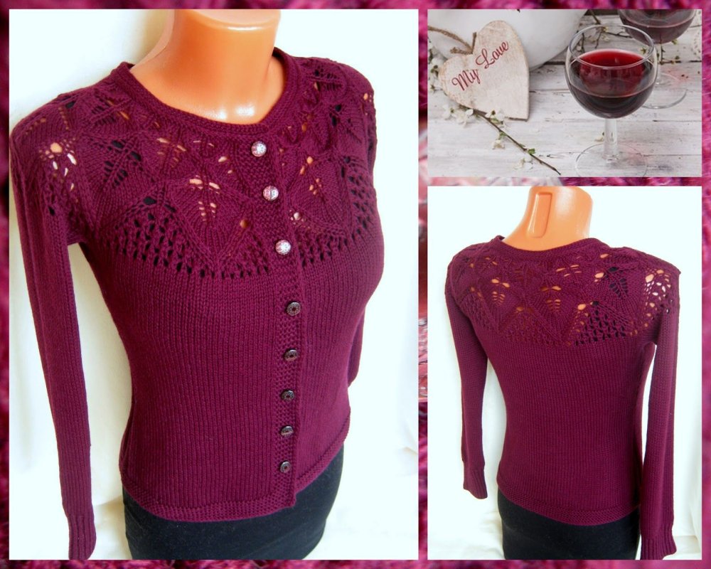 Кофта с круглой кокеткой