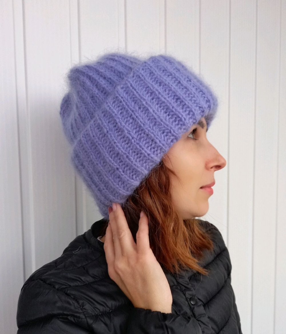 Шапка бини полупатентной резинкой