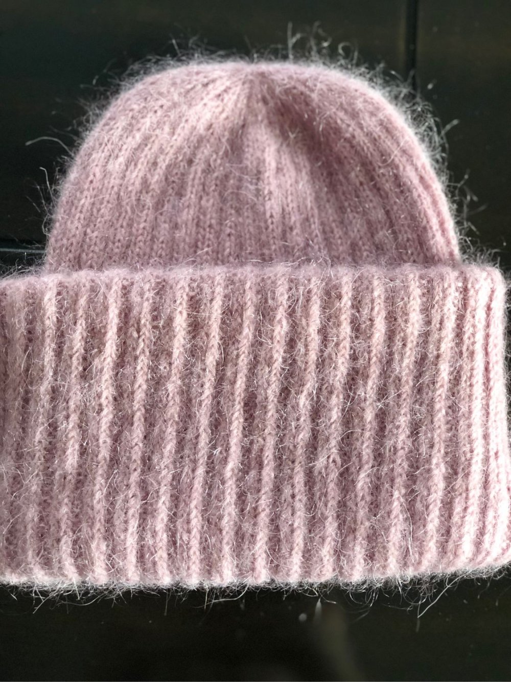 Шапка английской резинкой с отворотом