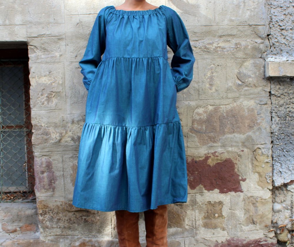Льняное платье