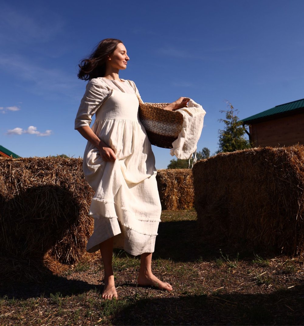 Платье из муслина женское