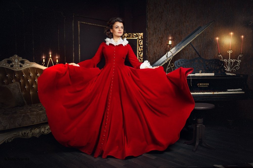 Скарлет Охара в зеленом платье