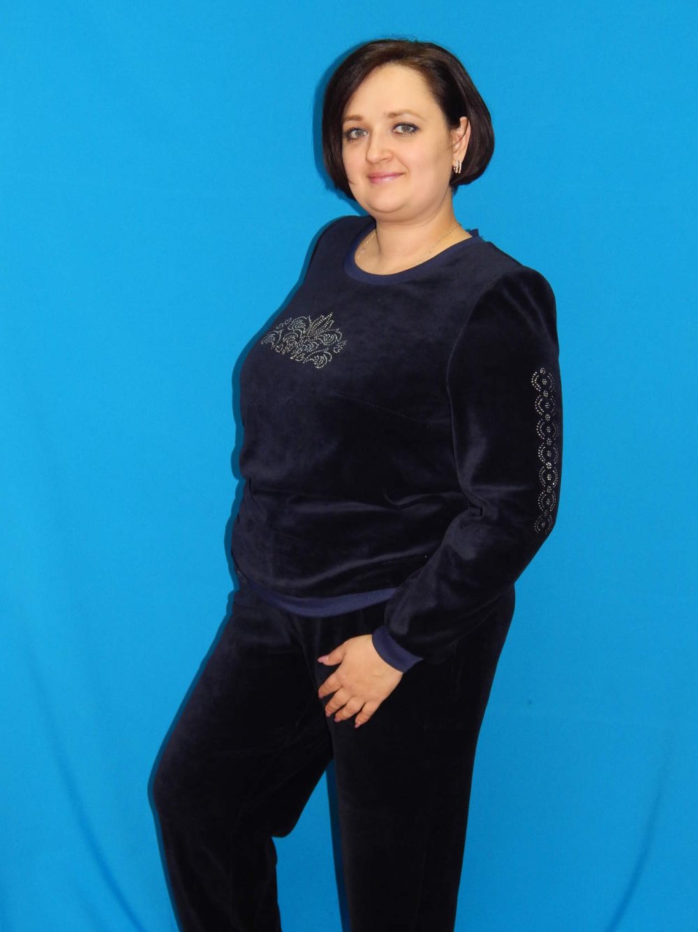 Костюм из бархата