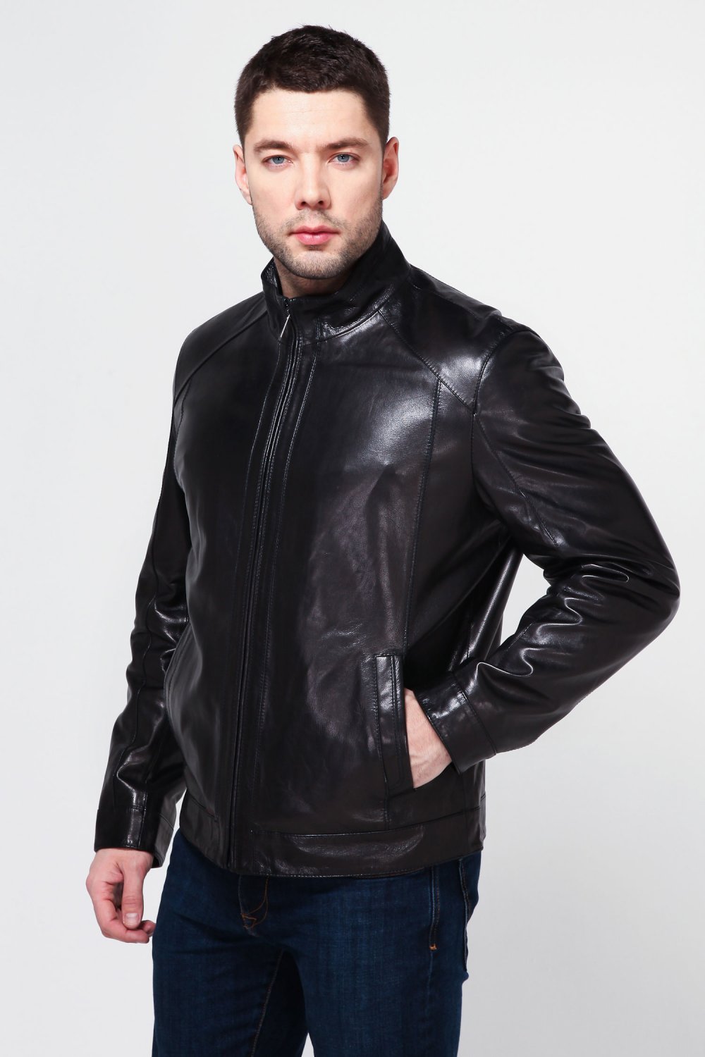 Кожаный пуховик Ruffo модель 1a8p11