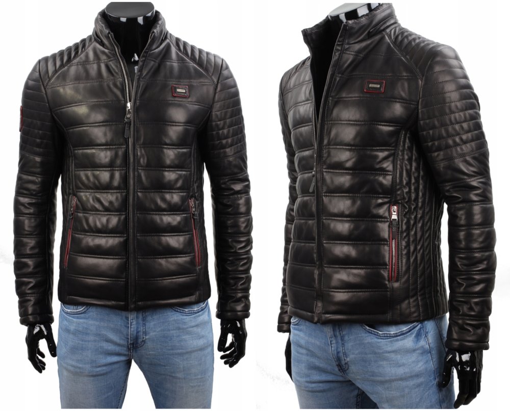 Alef мужская кожаная куртка Индия