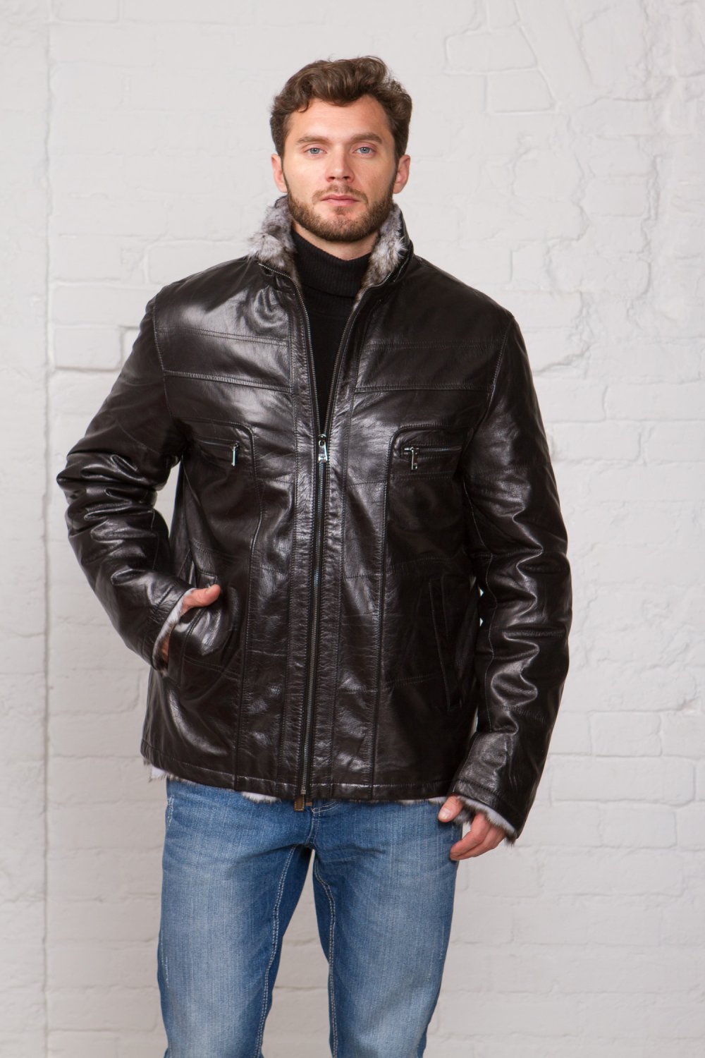 Mondial куртка кожаная мужская