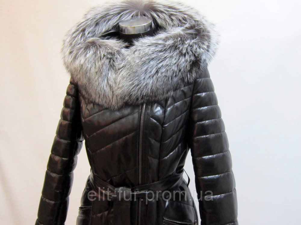 Пуховики из натуральной кожи женские зимние