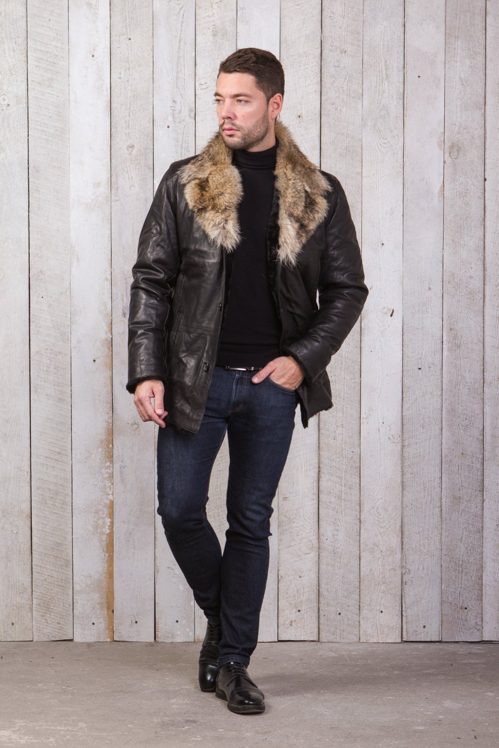 Зимняя мужская парка с мехом dsquared2