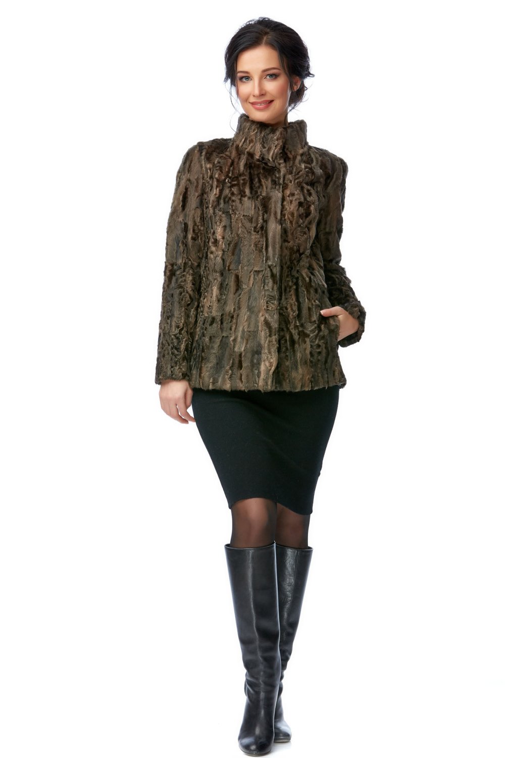 Из каракуля куртка Версаче